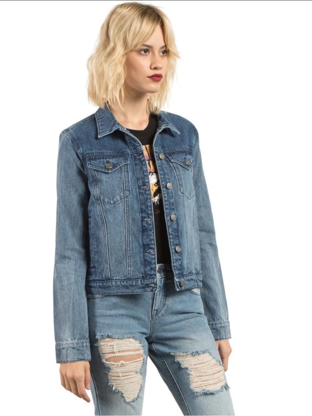 STONE ROW DENIM JACKET XS